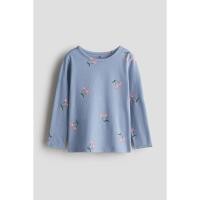 ราคา H&M(เอชแอนด์เอ็ม) เสื้อเจอร์ซีย์พิมพ์ลาย Girls Printed jersey top 1303341_2 (41022158988)