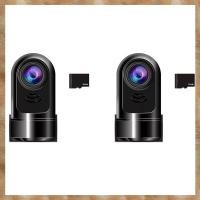 ราคา [KYG] 2X 1080P HD 360° มินิหมุน ADAS Dashcam, กล้อง Dash ในรถยนต์พร้อมการ์ด 32GB, โหมดที่จอดรถ 24 ชม./การมองเห็นตอนกลางคืน (28390253380)