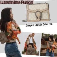 ราคา กุชชี่ Gucci/Dionysus GG Mini Collection/กระเป๋าสุภาพสตรี/สไตล์ล่าสุด/กระเป๋าสะพายข้าง/กระเป๋าสะพายไหล่ (26937809398)