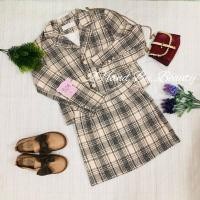 ราคา B04ชุดเซทลายสก็อตสีครีมงานป้ายนำเข้า มือ2 (10029223363)