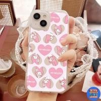 ราคา จัดส่งทันที เคสของไอโฟน13 หัวใจชมพูเมโลดี้ เคสแบบด้านสำหรับIPhone7/8PLUS 12 13 16 14 15 11 Pro PROMAX X XR XSMAX ป้องกัน (43353452143)