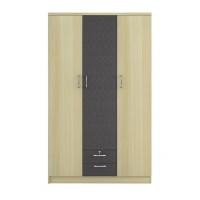 ราคา GlobalHouse DELICATO ตู้เสื้อผ้า 3 บาน 120ซม. 2 ลิ้นชัก 120X55X185ซม. สินค้าของแท้คุณภาพดี (18638750750)