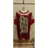 ราคา SALEเสื้อแขนพุ่ม ลายม้ายูนิคอน ราคาถูก มีตัวเดียวหมดแล้วหมดเลย (14848875785)