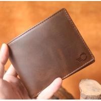 ราคา กระเป๋าสตางค์หนังวัว Pullup Wax แนวนอนสําหรับผู้ชาย หนังแท้สีน้ําตาลเข้มคุณภาพสูง พร้อมกล่องของขวัญ 24 เดือน (43160730350)