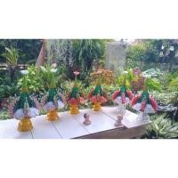 ราคา พานบายศรีปากชามงานริ้บบิ้น คู่ละ350 (15995141403)