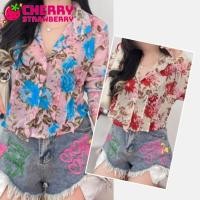 ราคา พร้อมส่ง เสื้อเชิ้ตวินเทจสีลายดอก เนื้อผ้าเบาสบายแต่ไม่บาง ผ้านิ่มใส่สบาย เสื้อ สงกรานต์ ผู้หญิง (20490907423)