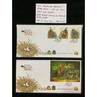 ราคา Bayams/ Ayam Katik มาเลเซีย 2001 ชุดผ้าคลุมวันแรกสองคน หมายเหตุ: Minor Toning On Back Of ทั้งปก (26320501635)