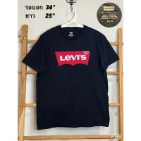 ราคา เสื้อยืด มือสอง Levi’s สีดำ ป้าย S (27181443288)