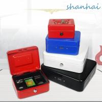 ราคา Shanhai ล็อคกล่องเงินสด,ปลอดภัยกล่องเงินโลหะขนาดเล็ก/ขนาดใหญ่,ทนทานพร้อมถาดฝาครอบกุญแจล็อค/รหัสผ่านสองชั้นล็อคกล่องเก็บบ้าน (26177239697)