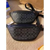 ราคา คาดอกชายสีเทาดำ New COACH WARREN BELT BAG IN SIGNATURE CANVAS (28771171470)