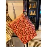 ราคา New Coach คล้องมือ 1 ซิป S CORNER ZIP WRISTLET WITH SIGNATURE MONOGRAM PRINT (COACH CF548) (22872500046)