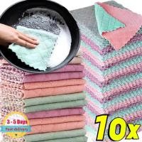 ราคา [3-5 วันมาถึง] 2/5/10 ชิ้นผ้าครัวดูดซับซุปเปอร์ 25x15 ซม. | ผ้าขนหนูล้างจานไฟเบอร์ละเอียดพิเศษสําหรับจานเครื่องมือทําความสะอาดที่ไม่ทําให้เกิดรอยขีดข่วนพร้อมคุณสมบัติแห้งเร็ว (28484381034)