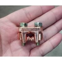 ราคา แคล้มจับสายไฟ ทองเหลือง 2 สกรู สำหรับ สายไฟ 6-35 Sqmm แค้มทองเหลือง แคล้มทองแดง (42753225524)