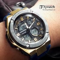 ราคา us submarine sPORT DIGITAL รุ่น TP-3197M นาฬิกาผู้ชายของแท้กันน้ำ 100%พร้อมกล่อง สีทองน้ำเงิน (1277625452)
