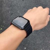 ราคา สายนาฬิกาสําหรับ Kaker Apple Watch Iwatch S987 แม่เหล็กซิลิโคนนุ่มสีดําและสีแดง Ultra2 ผู้ชาย 2 สี (25243100782)