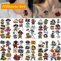 ราคา 10แผ่น/ชุด ❤ การ์ตูนโจรสลัด ชุด 02 สติ๊กเกอร์รอยสักชั่วคราว ❤ รอยสักกันน้ําสําหรับแขนเซ็กซี่กระดูกไหปลาร้าร่างกายศิลปะมือเท้า (26171932100)