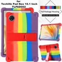ราคา for Techlife Pad Neo 10.1 Inch TLPAD002 2024 Tablet Case Super Shockproof Soft Silicone Protective Case Stand Cover (24589343176)