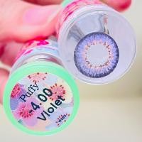 ราคา New ** Puffy Violet สีม่วง ทรีโทน 3tone บิ๊กอาย โทนฝรั่ง Pretty Doll Contact Lens Bigeyes คอนแทคเลนส์ สายตาสั้น ค่าสายตา (18781267838)