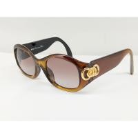 ราคา แว่นกันแดดchristiandior แว่นกันแดดdior แว่น แว่นกันแดด christian dior Vintage Sunglasses CD Logo CD 2958 ลายไม้สี (44320756549)