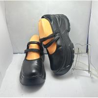 ราคา Zara รองเท้าหนังสีดำ ทรง mary jane ไซส์ 37 สายเป็นตีนตุ๊กแกใส่ง่าย นิ่ม เบา (26281247486)