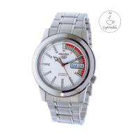 ราคา นาฬิกา ไซโก้ ผู้ชาย Seiko 5 รุ่น SNKK25K1 Automatic 21 Automatic Men's Watch Stainless หน้าปัทม์สีขาว สายสีเงิน ของเเท้ (3817934798)