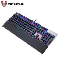 ราคา CK108 4 Motospeed แป้นพิมพ์เครื่องกล 104 คีย์แบบมีสาย RGB Backlight (28015507137)