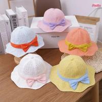 ราคา [พร้อมส่ง]หมวก หมวกเด็ก 8เดือน - 3ปี รอบหัว: 50-52 cm. หมวกปีกรอบ สำหรับเด็กผู้หญิง ผ้าลูกไม้แต่งโบว์ (7576526713)