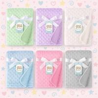 ราคา พร้อมส่ง C001 ผ้าห่มขนแกะเนื้อนุ่ม ผ้าห่มดอทขนมิ้ง ผ้าห่มนิ่มเบาสบาย ซักง่าย 75x100cm. (41920336594)