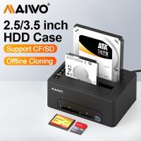 ราคา MAIWO Dual-bay Hard Drive Docking Station สําหรับ 2.5/3.5 นิ้ว HDD Docking Station Case รองรับ Offline Clone อ่าน CF & SD การ์ด (41714320289)