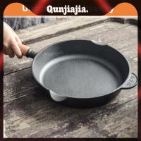 ราคา จัดส่งในกรุงเทพฯกระทะเหล็กหล่อไม่ติดกระทะด้ามไม้สําหรับสเต็กไข่เจียว (25ซม.) (41623188268)