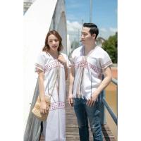 ราคา ชุดเซ็ตชาย-หญิง เสื้อกะเหรี่ยง เดรส กะเหรี่ยง ผ้าฝ้ายทอมือ ชุดคู่ชาวดอย ชุดคู่ชาวเขา (22357648186)