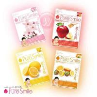 ราคา มาร์คหน้า Pure smile cherry blossom - honey apple - lemon - vitamin แผ่นมาร์กหน้า ขนาด 23 ml มาส์กหน้า บรรจุ 1 ชิ้น/ซอง (2247645049)