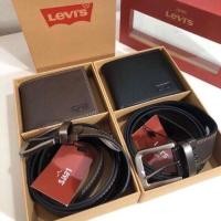 ราคา #พร้อมส่ง‼️ Levi’s กระเป๋าสตางค์+เข็มขัด (6219187117)
