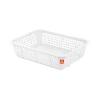 ราคา HOMEMART ตะกร้าสี่เหลี่ยม 2116 สีขาว (4048651707)