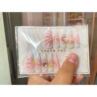 ราคา เล็บปลอมดอกไม้ หัวใจ แถมกาว/ตะไบเล็บ (28925285058)