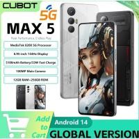 ราคา [พรีเมียร์โลก] Cubot MAX 5, สมาร์ทโฟน Android 5G, ขนาด 8200, หน้าจอขนาดใหญ่ 144Hz ขนาด 6.95", 24+256GB, โทรศัพท์สําหรับเล่นเกม, หยิบลงตะกร้า (27056589571)