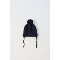 ราคา Zara auth baby หมวกไหมพรมสีกรมท่า (27413663964)