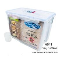 ราคา ถังข้าวสาร 10 กก. ถังข้าวสาร 10 kg./ กล่องข้าวสาร /Super Lock /รุ่น 6041 (16000ml.) ปราศจากสารก่อมะเร็ง BPA Free plast (12639944779)