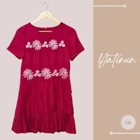 ราคา เดรสชายระบาย สีแดง กำมะหยี่ (19189962244)