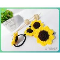 ราคา [หัตถกรรมรัก] โครเชต์แฮนด์เมดบัวตันตันตันตันตันตันตันตันตันมือดอกทานตะวันอุปกรณ์ผมผูกริบบิ้น可爱钩ถัก毛线圈礼发带丝带发太阳花 (23643507620)