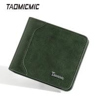 ราคา TAOMICMIC กระเป๋าสตางค์สองพับ QKM20002 dompet lelaki beg lelaki card holder (40322878898)