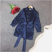 ราคา เดรสทรงเชิ้ตผูกหน้า✨ผ้าซาติน หรูหราไฮโซใส่แล้วหุ่นเพรียว ‼️งานขึ้นห้างผ้าเกรดดีค่ะ‼️ (5978698274)