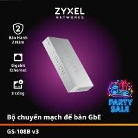 ราคา Zyxel GS-108Bv3 สวิตช์เครือข่าย 1000Mbps 8-Port | สวิตช์เดสก์ท็อปอีเธอร์เน็ต Gigabit 8 พอร์ต เคสโลหะ (40313525289)