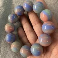 ราคา หินหยาบสีเขียวมุกเรืองแสงหินคริสตัลสร้อยข้อมือชาย ฟลูออไรต์ ที่มีสีสันขนาดใหญ่สร้อยข้อมือหยกแฟชั่นเครื่องประดับของขวัญ (29029589621)