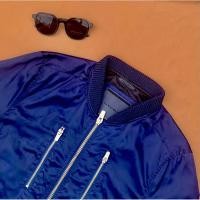 ราคา [HOT] Zara MAN Biker Bomber Navy Jacket (21976327361)