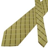 ราคา เนคไท Chaps Silk Gold Check Japan เนคไทแบรนด์เนม ของแท้ (40611672808)