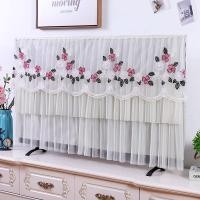 ราคา ลูกไม้สีม่วงผ้าคลุมทีวีผ้าคลุมทีวีผ้าคลุมกันฝุ่นทีวี 32 นิ้ว (25396329041)