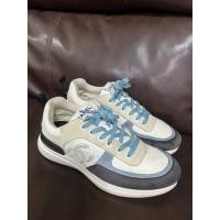 ราคา รองเท้าชาเเนลCHANEL CC Mesh Suede Sneakers (G38800) (43272589740)