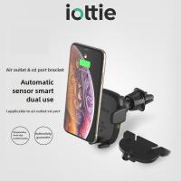 ราคา IOttie Auto - Sensing Smart Dual - ใช้ที่วางโทรศัพท์ในรถยนต์สําหรับช่องระบายอากาศและช่องซีดี (42009497159)