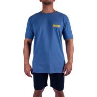 ราคา QUIKSILVER เสื้อยืดผู้ชาย Mens Replay Short Sleeve T-Shirt -Blue 251 UQYZT05613-BLQ0 (44053058896)